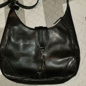 Black Hobo Leather Coach